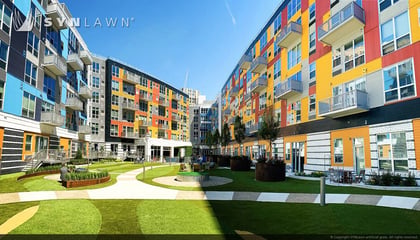 Outdoor Courtyard Helps Revitalize Apartment Complex